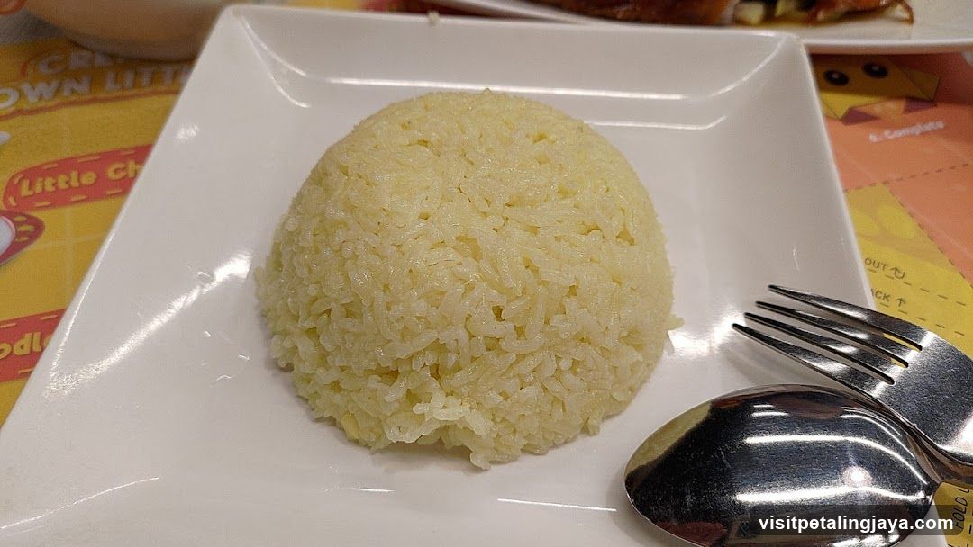 Rice Ball on White Plate