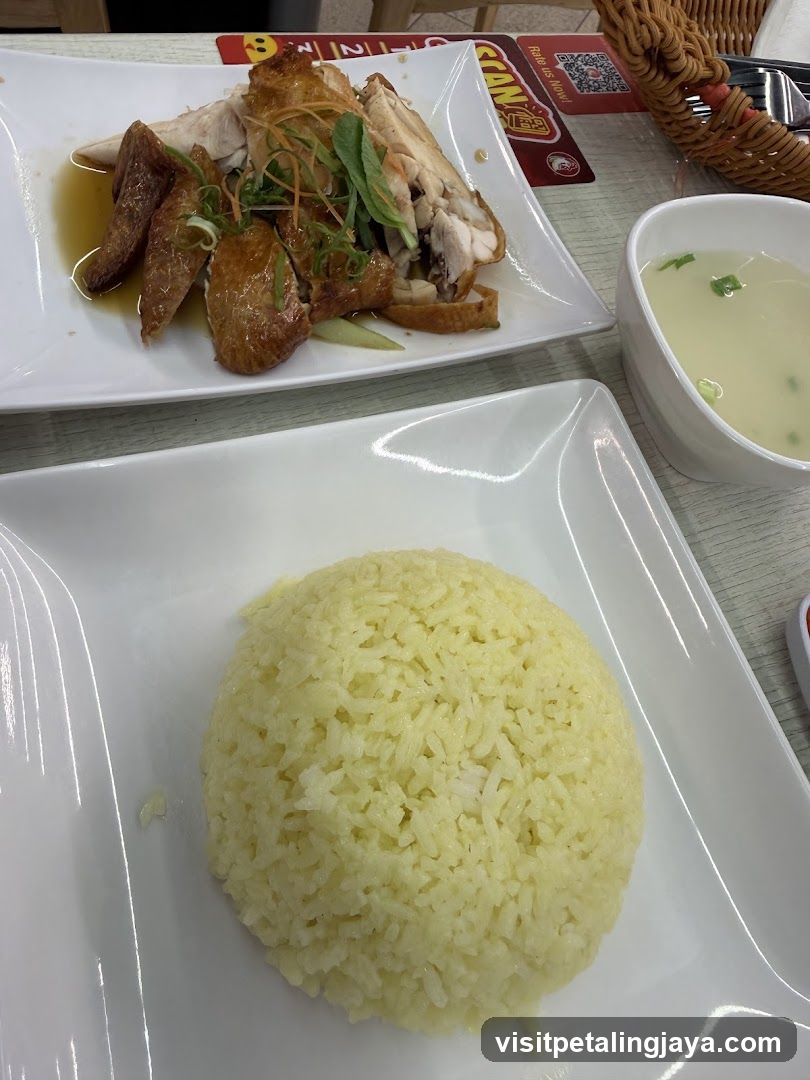 Hainanese Chicken Rice Meal