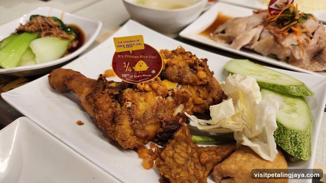 Fried Chicken Meal with Side Dishes