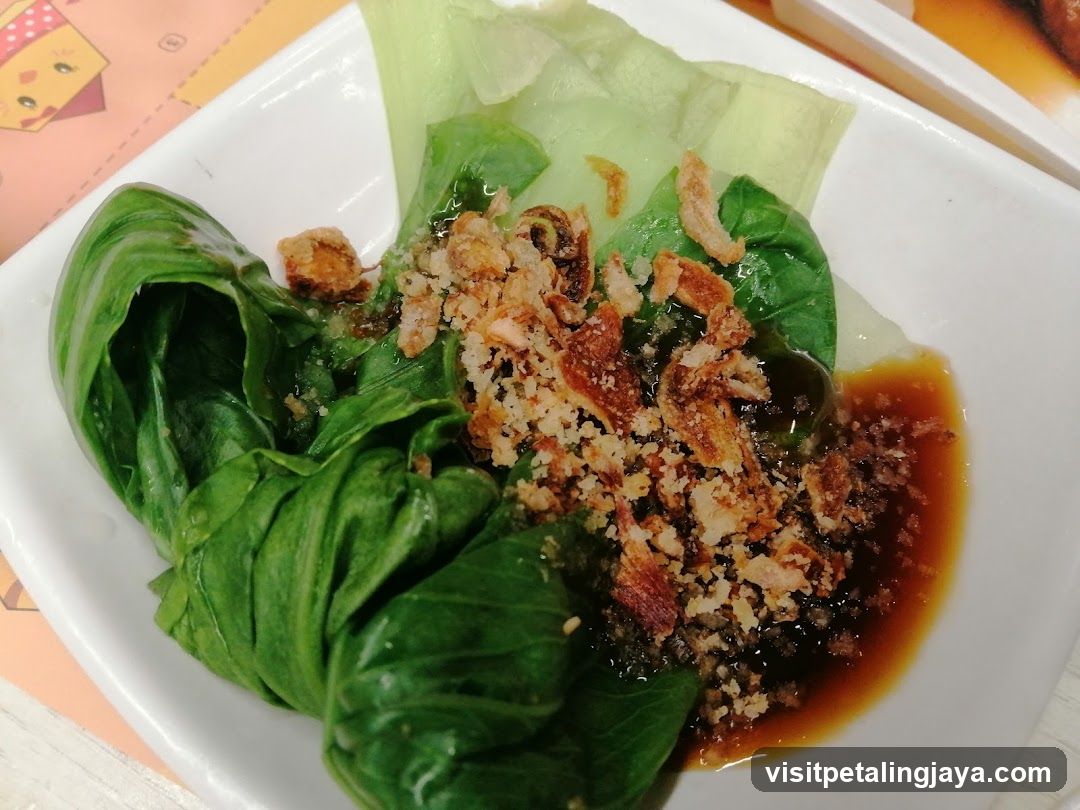 Bok Choy with Crispy Toppings