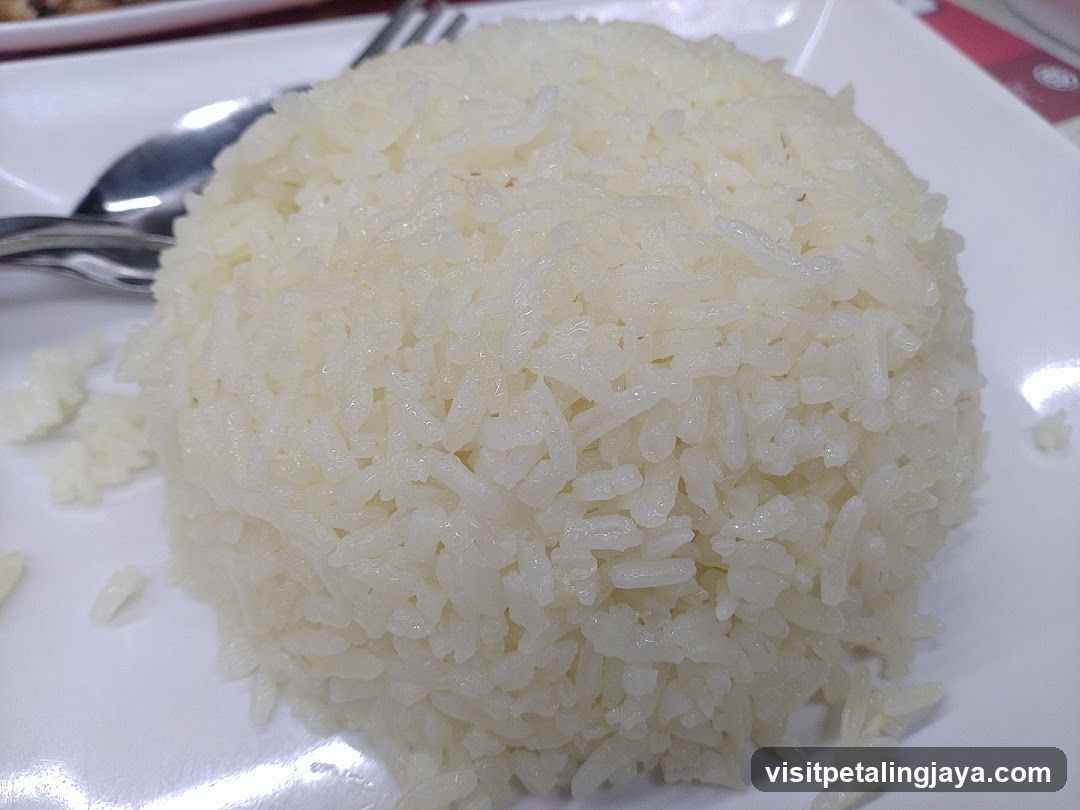 White Rice on Plate