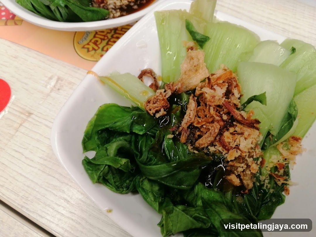 Bok Choy with Fried Shallots