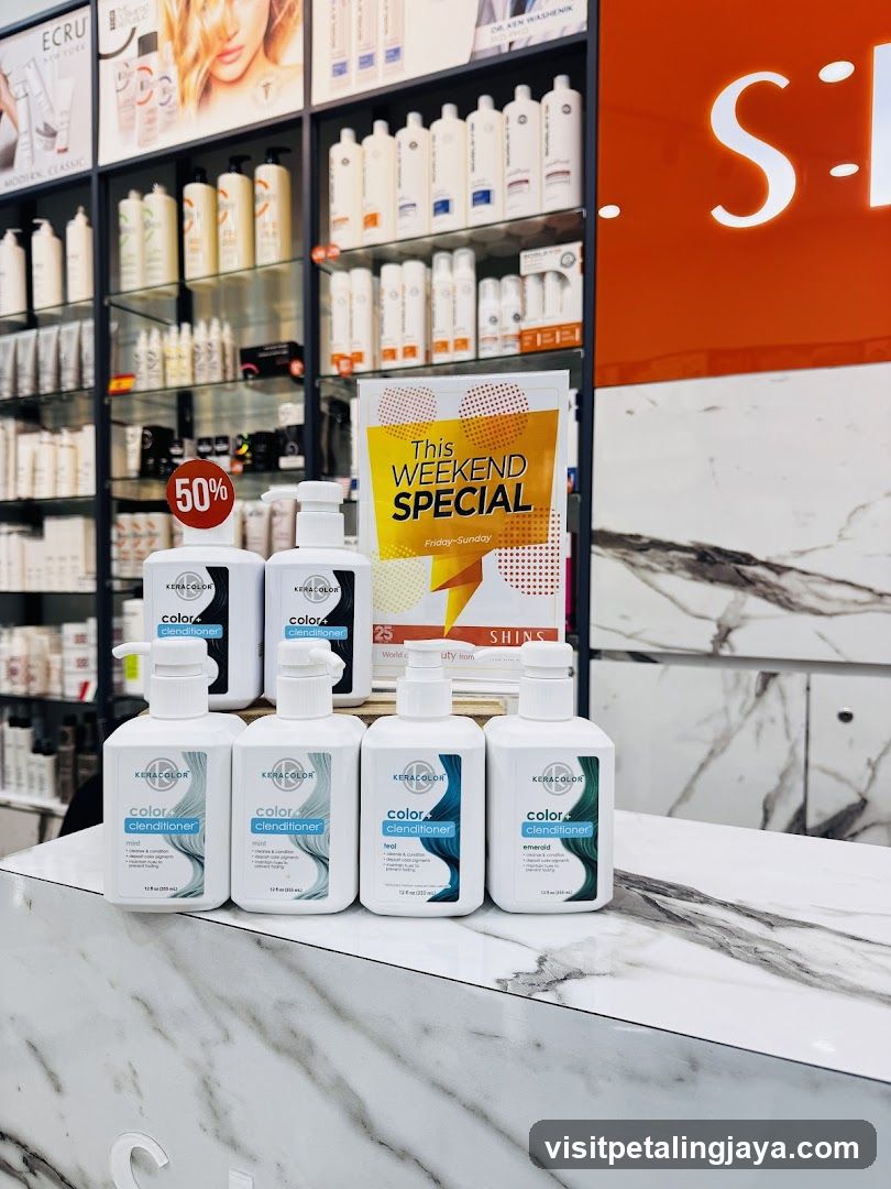 Hair Care Products Display