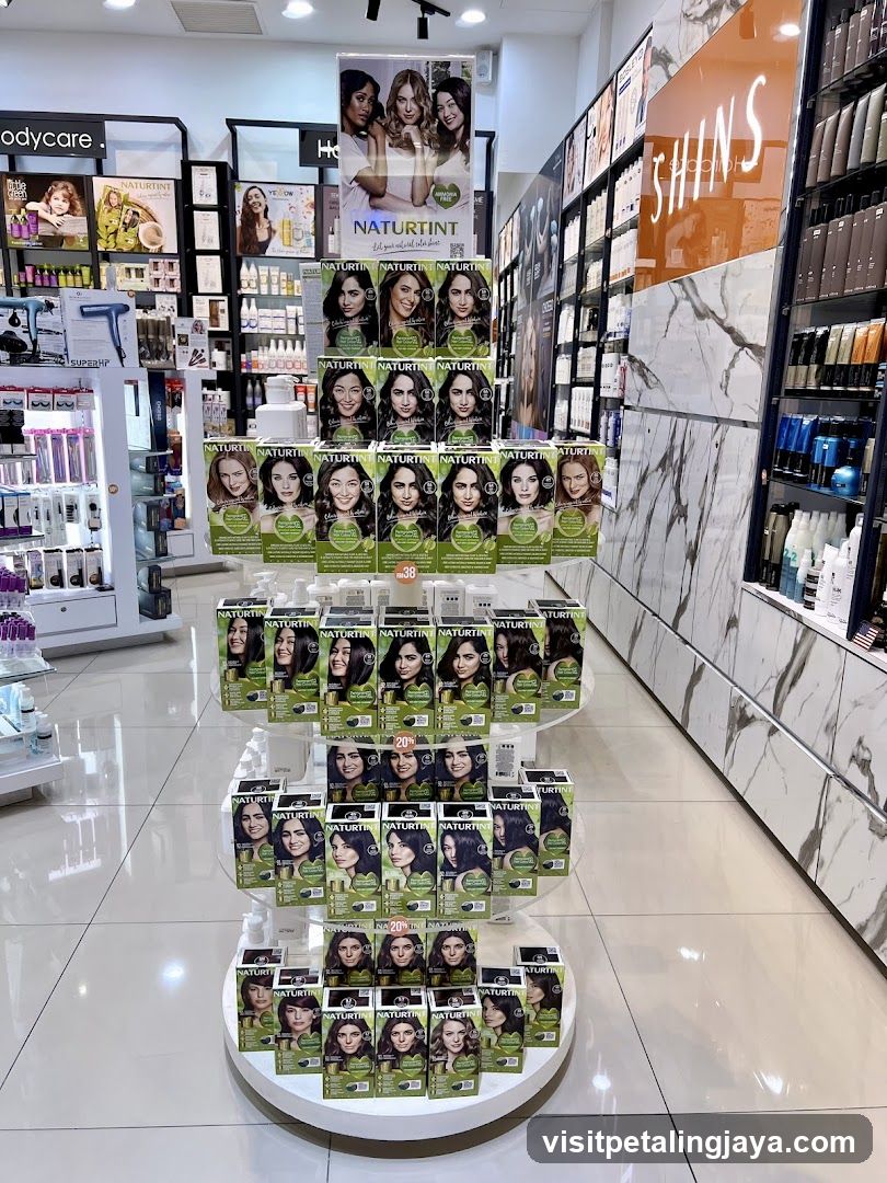 Hair Color Display in Store