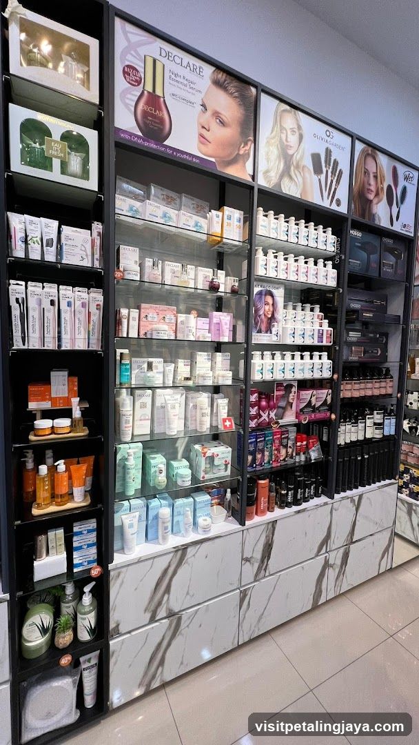 Beauty and Hair Product Display