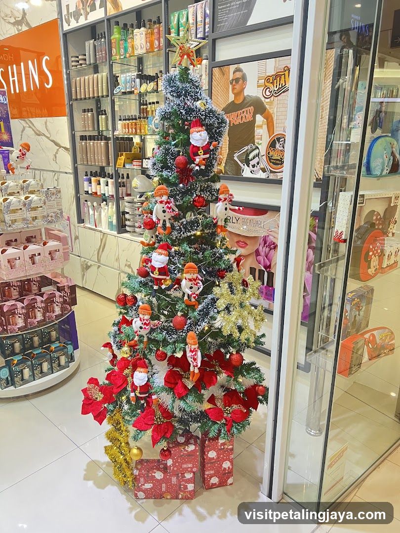 Christmas Tree Display in Store