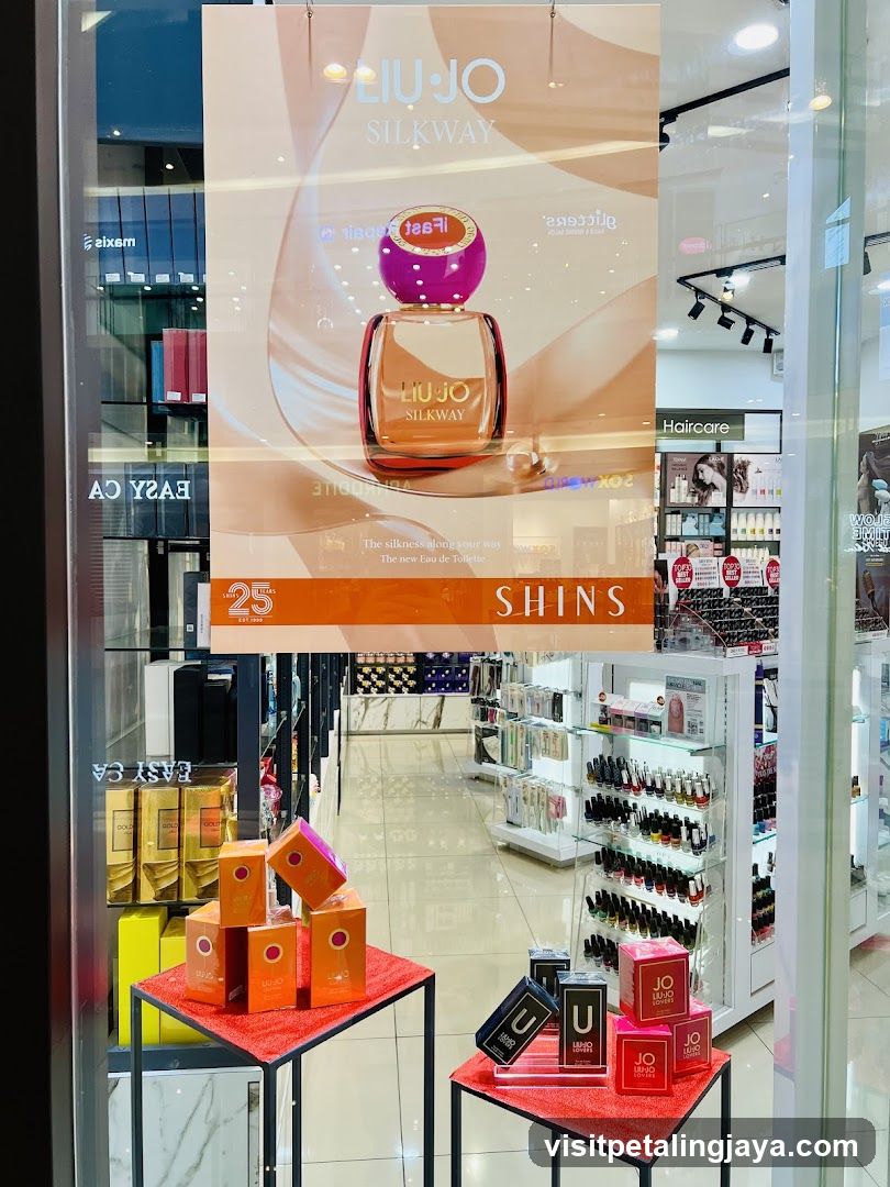 Perfume Display in Store Window
