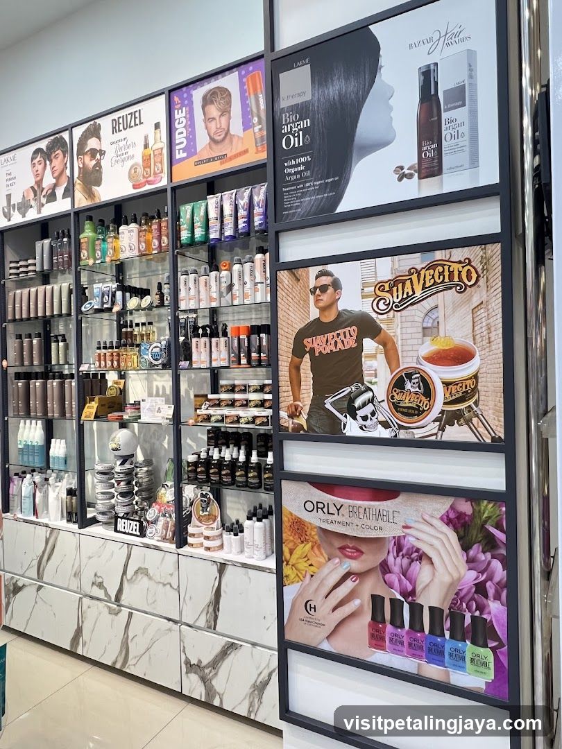 Hair Salon Product Display