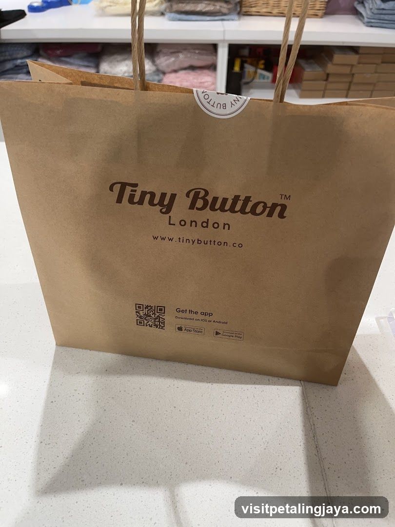 Tiny Button London Shopping Bag