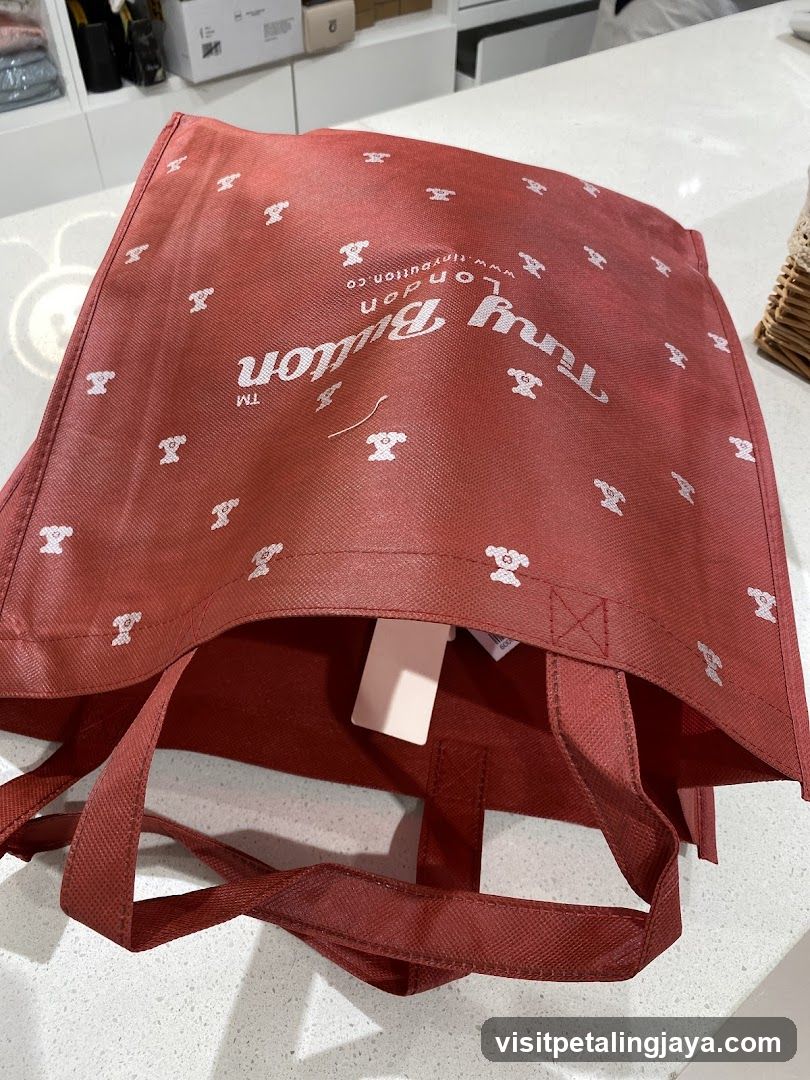 Red Tote Bag with Branding