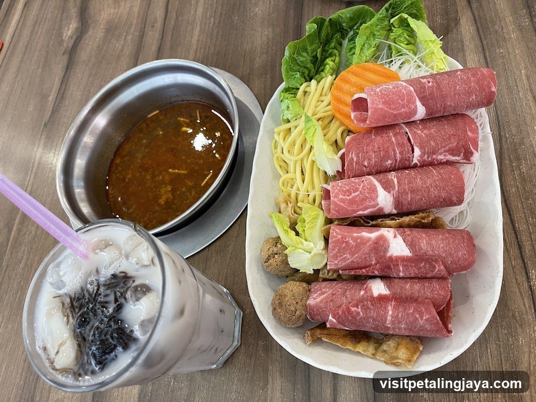 Hot Pot Meal with Sides and Drink