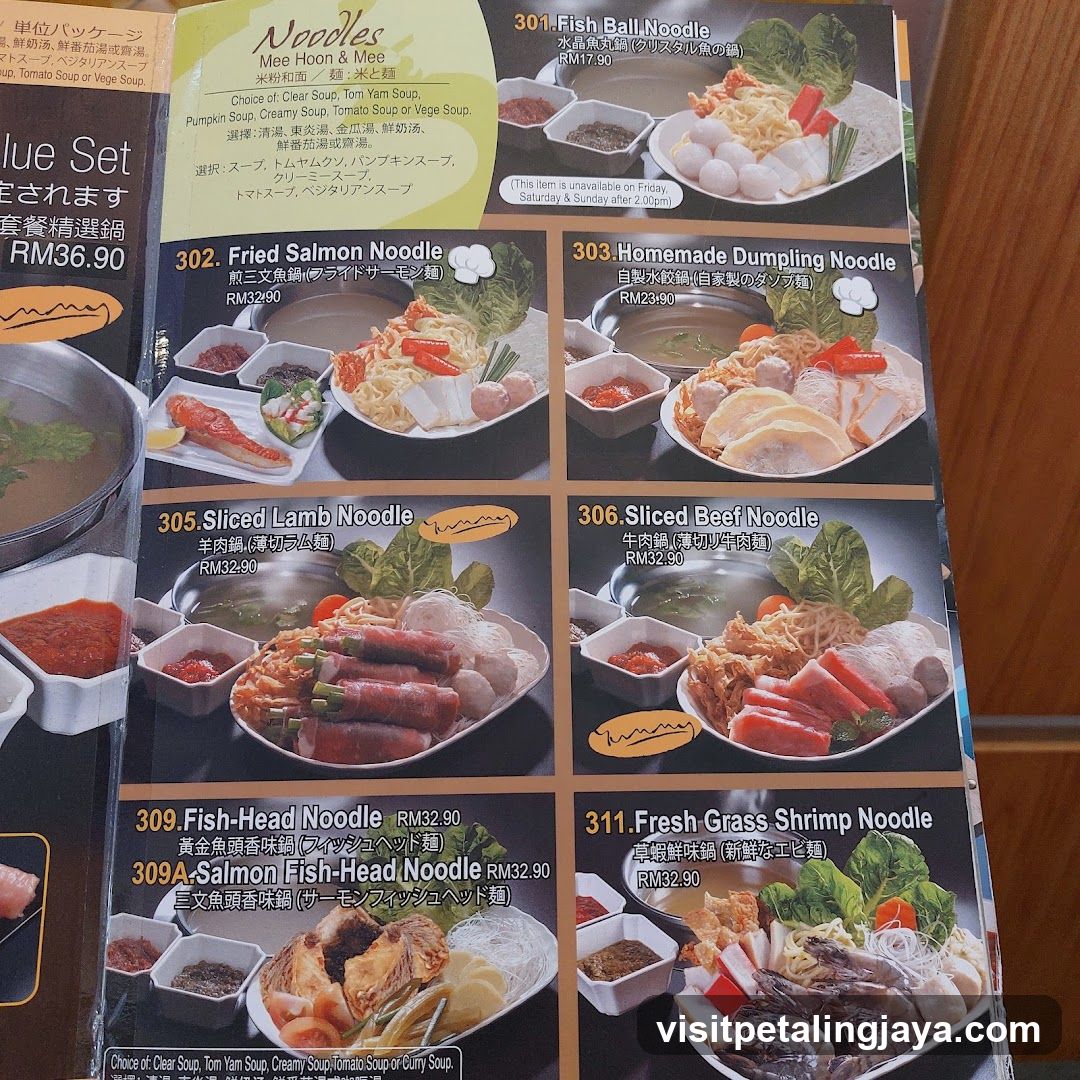 Noodles Menu Board