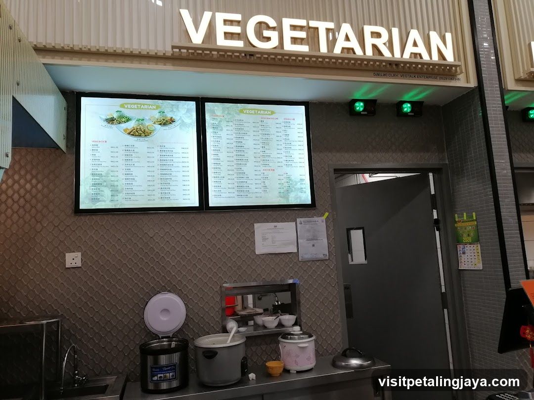 Vegetarian Stall Interior View