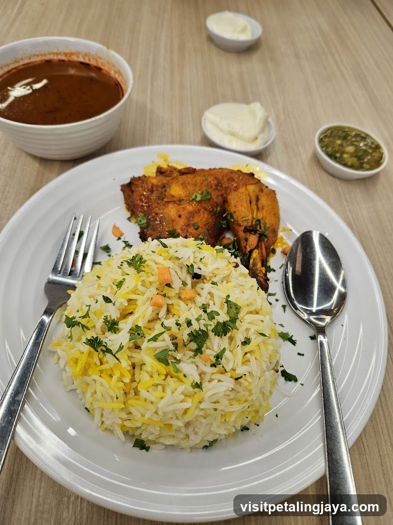 Chicken Biryani with Side Dishes