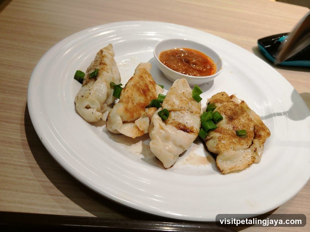 Pan-fried Dumplings with Sauce