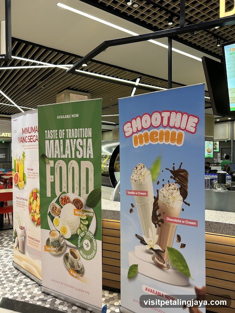 Food Stall Posters in Mall