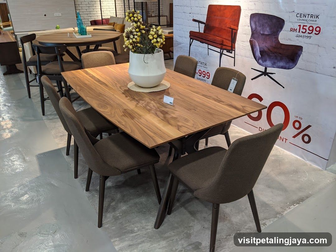Furniture Display in Showroom