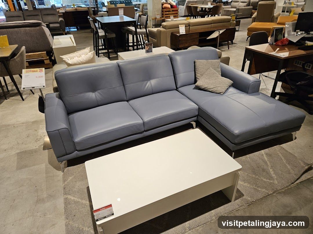 Sofa Display in Furniture Store