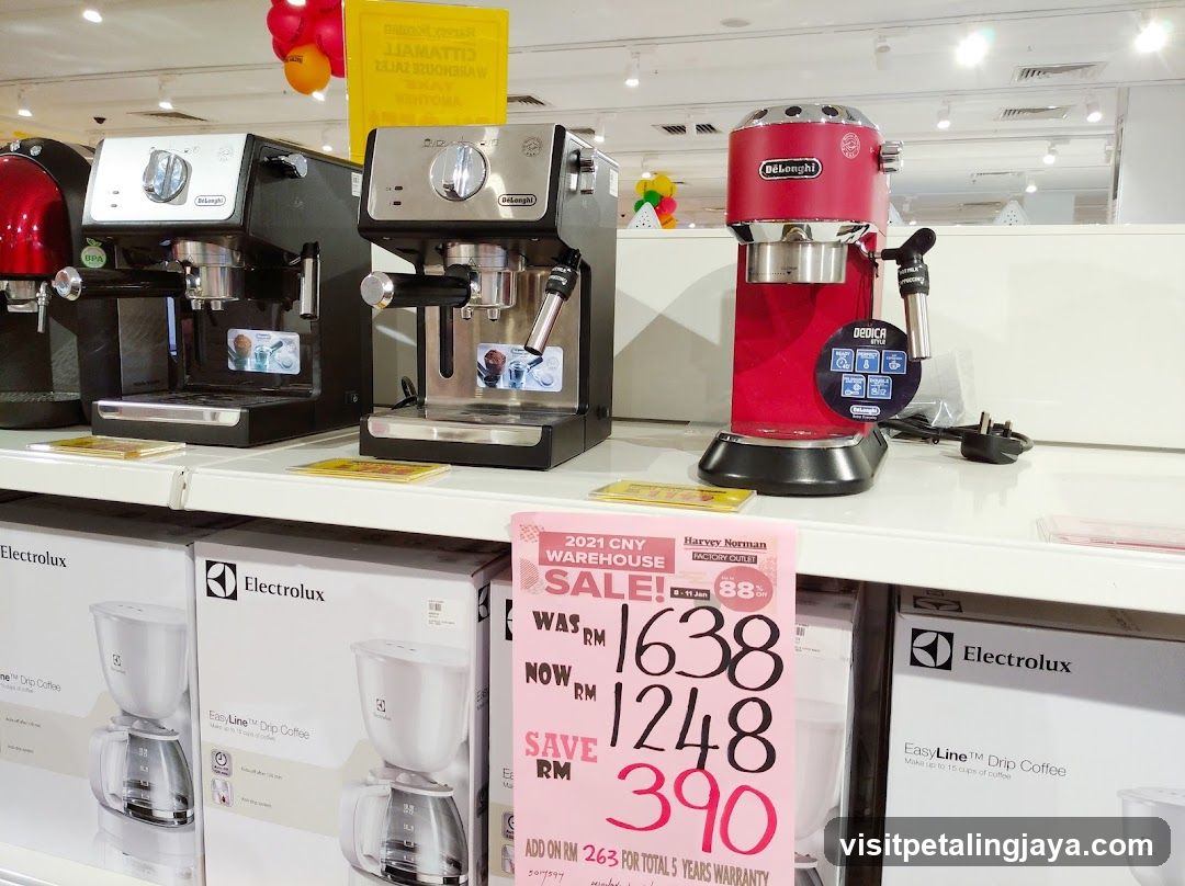Harvey Norman Coffee Machine Display