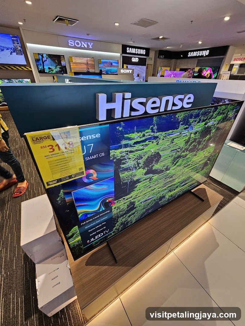 Electronics Store Interior Display