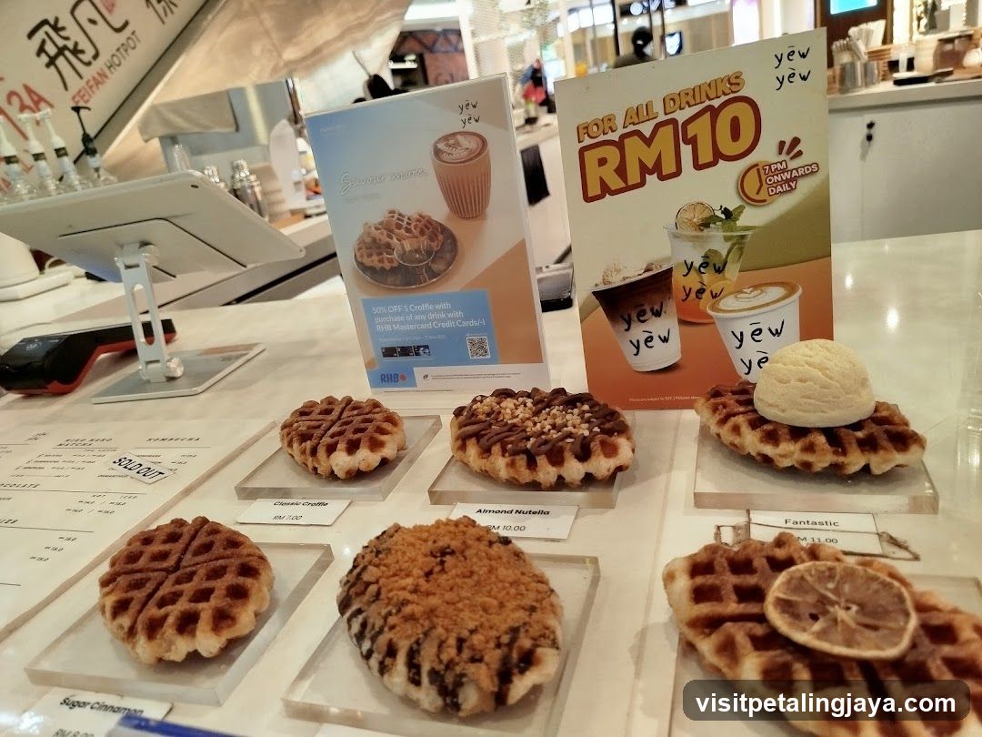 Waffle Display and Drink Promotion