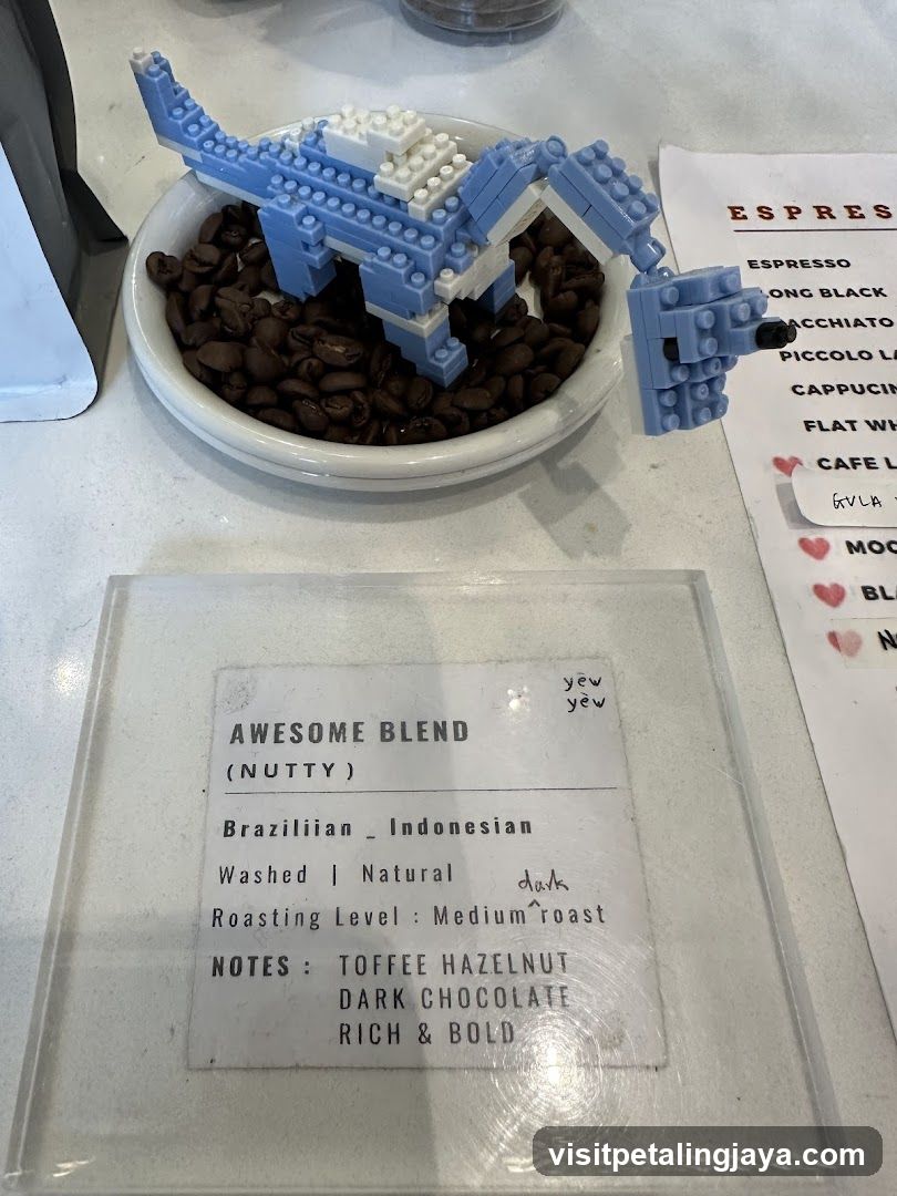 Coffee Shop Display with Lego Dinosaur