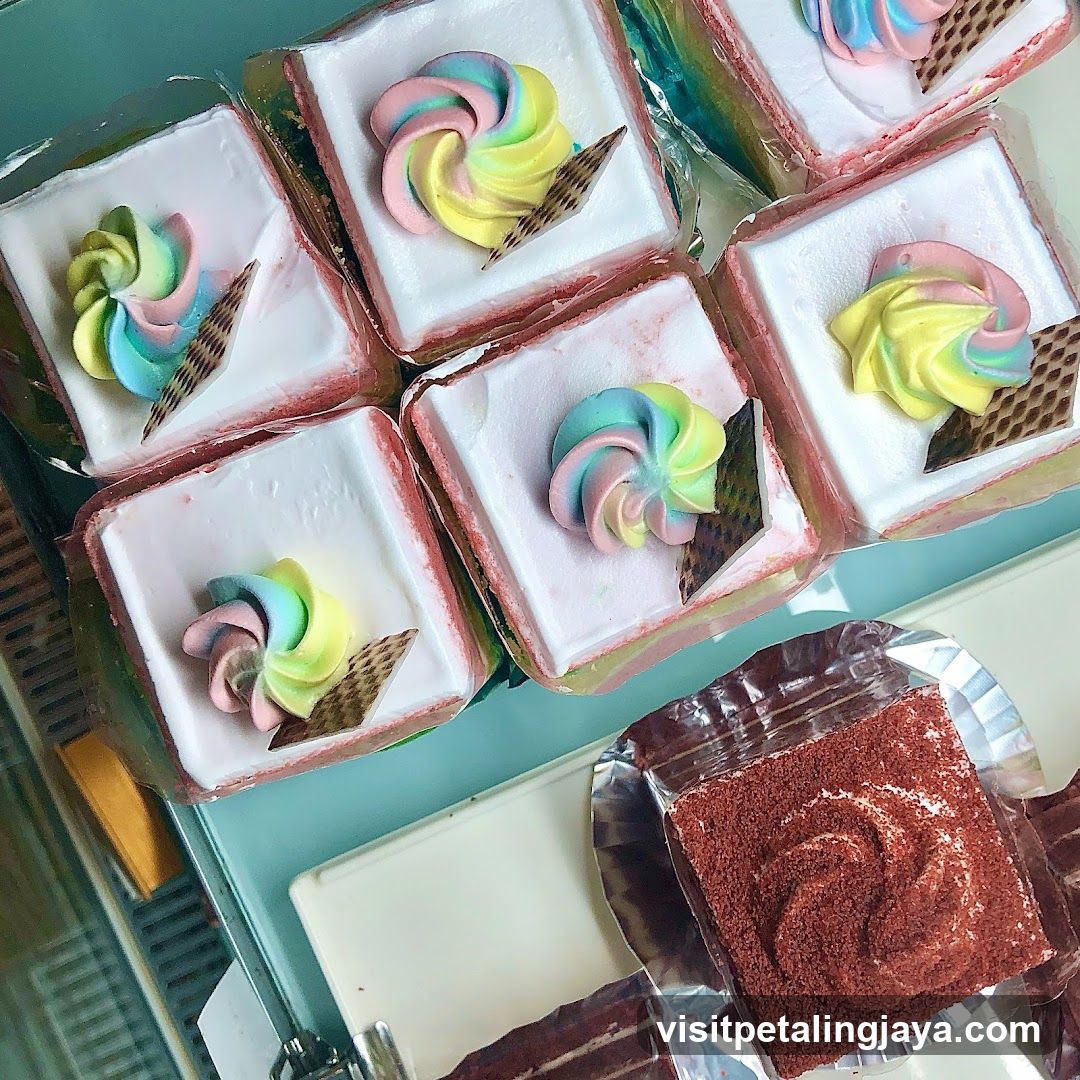 Rainbow Swirl Pastries Display