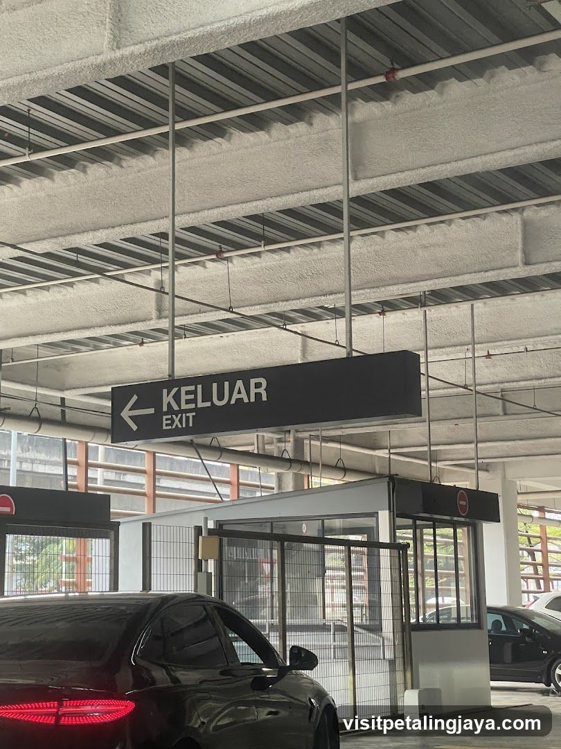 Parking Exit Sign