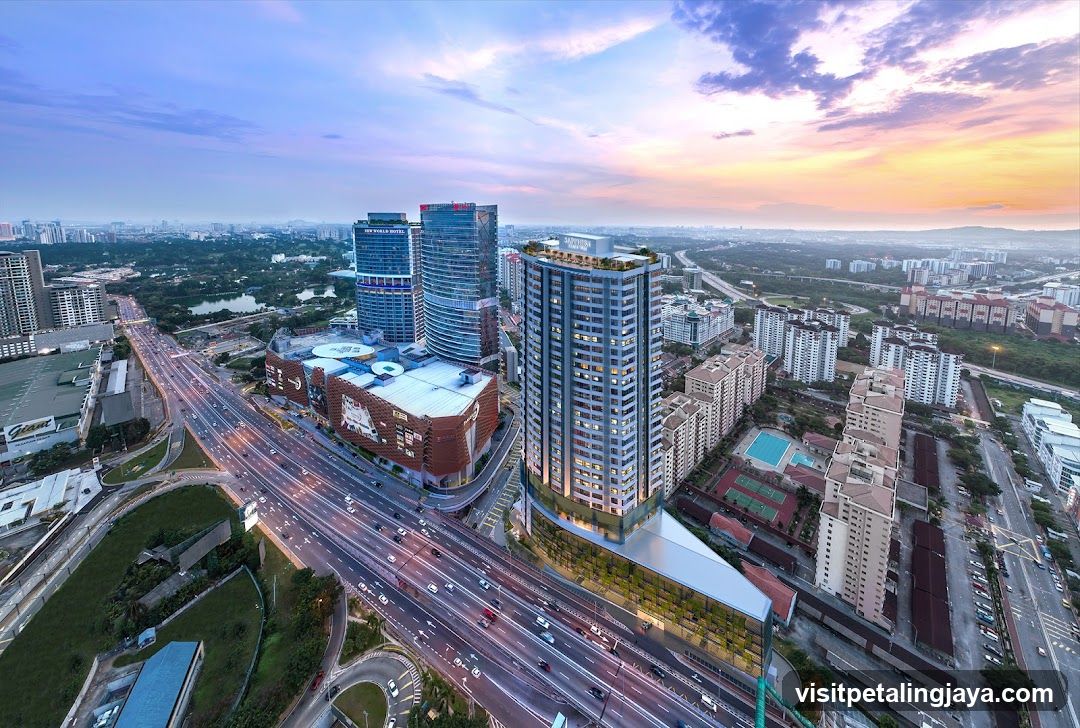 Cityscape at sunset