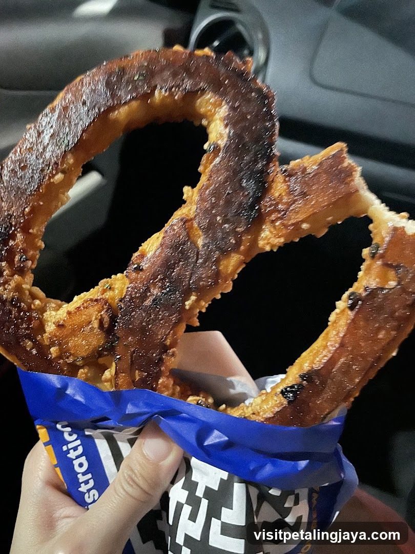 Handheld Pretzel in Blue Wrapper