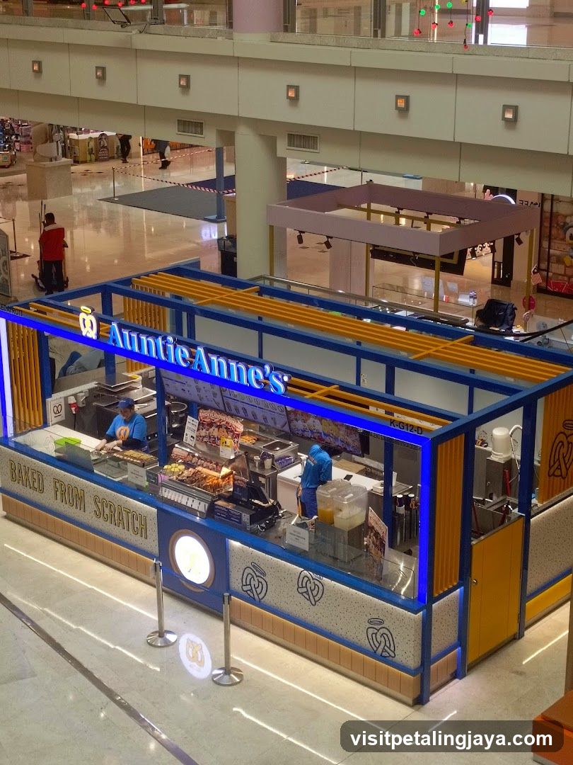 Auntie Anne's Food Stall Interior View