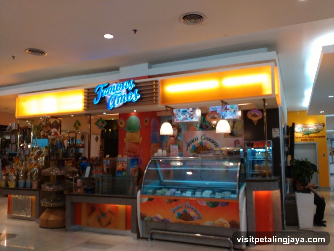 Famous Amos Ice Cream Shop Interior