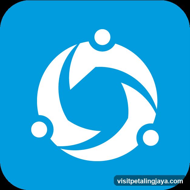 Blue Icon with Circular Design