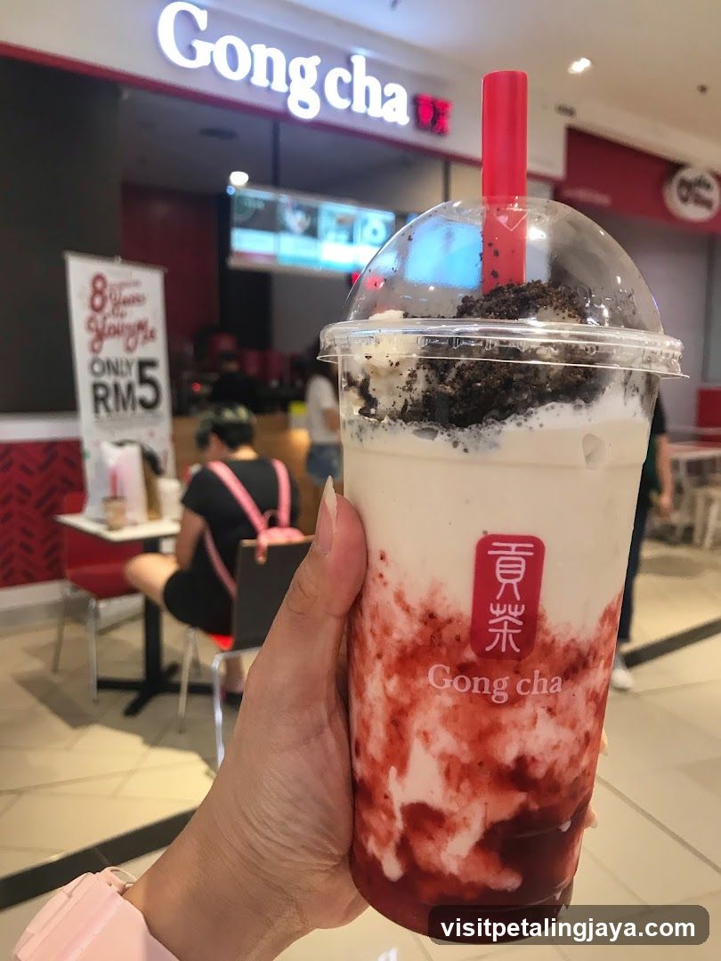 Gong cha drink in mall