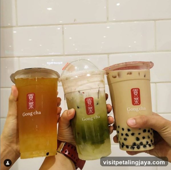 Gong cha bubble tea drinks