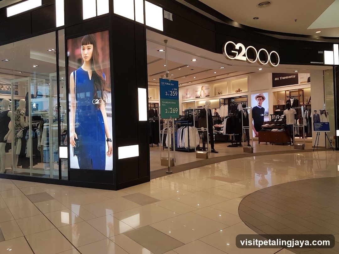 Shopping Mall Interior with Storefronts