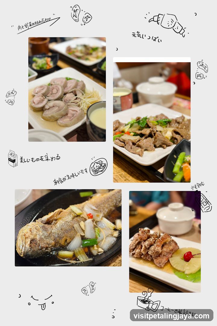 Japanese Restaurant Food Spread