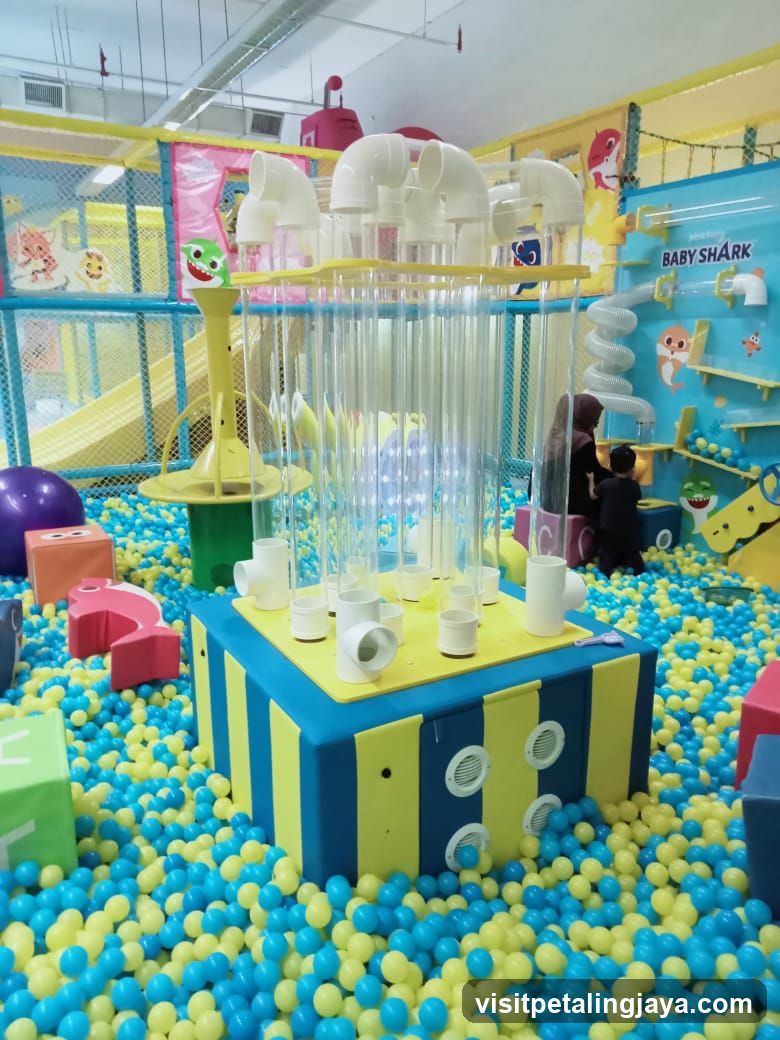 Indoor Play Area with Ball Pit and Water Feature