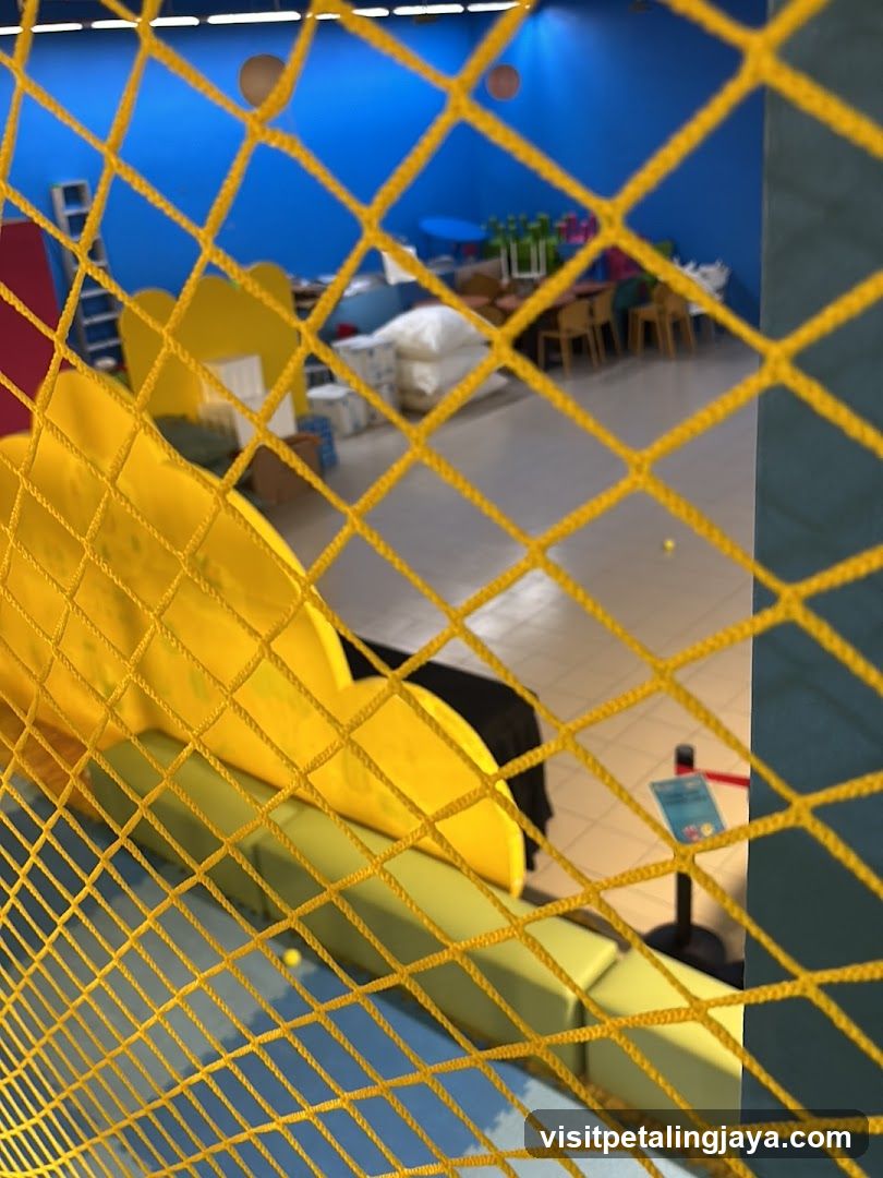 Indoor Play Area View Through Safety Netting