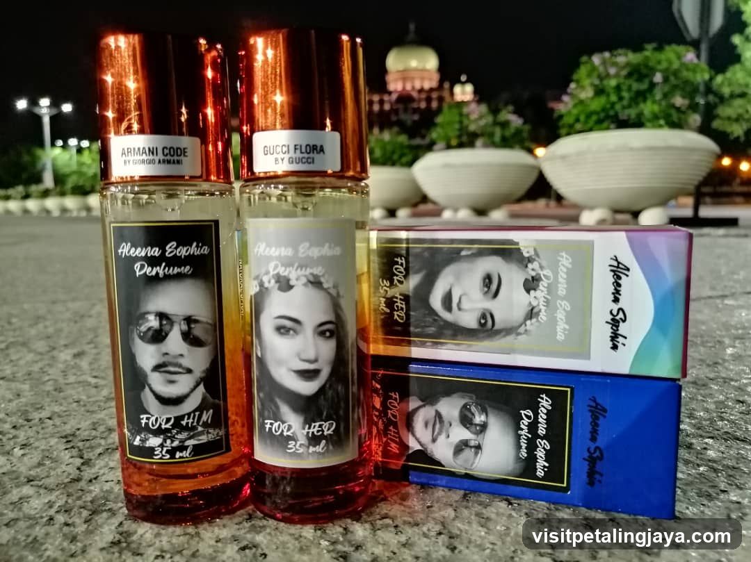 Perfume Display with Packaging
