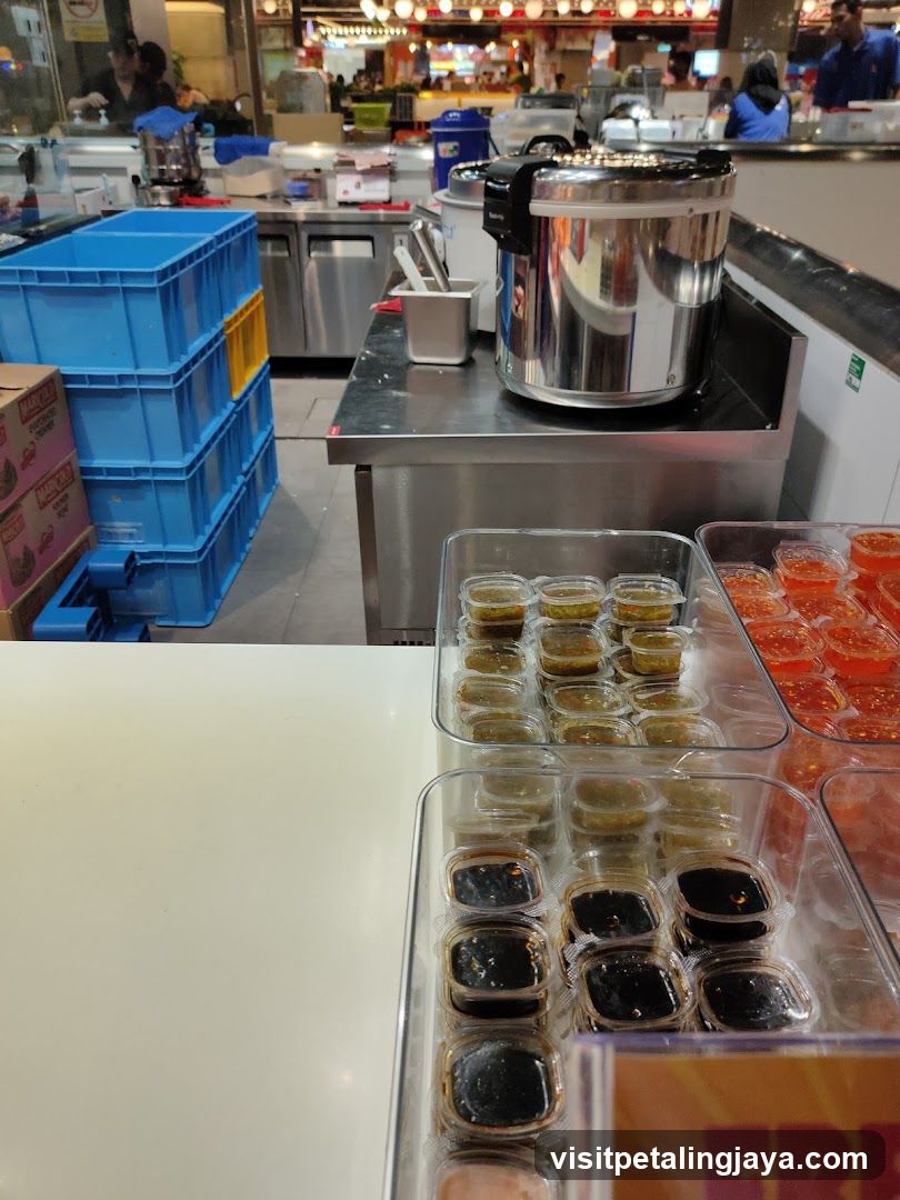 Food stall interior