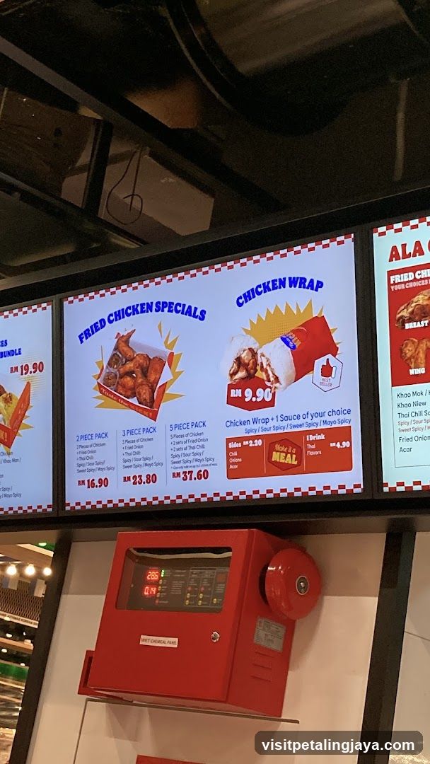 Fried Chicken Specials Menu Board