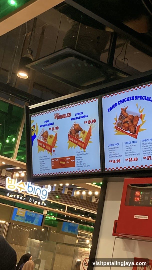 Fried Chicken Menu Board