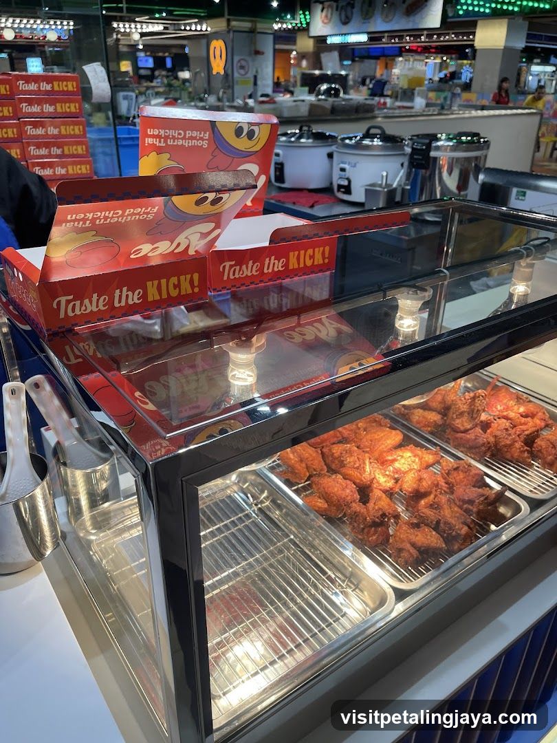 Food stall interior