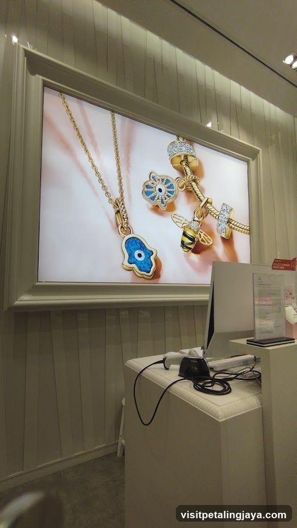 Jewelry Display in Store Interior