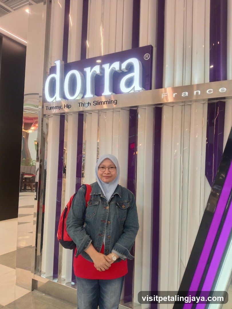 Person in front of a store