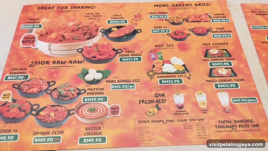 Indonesian Hot Pot Menu