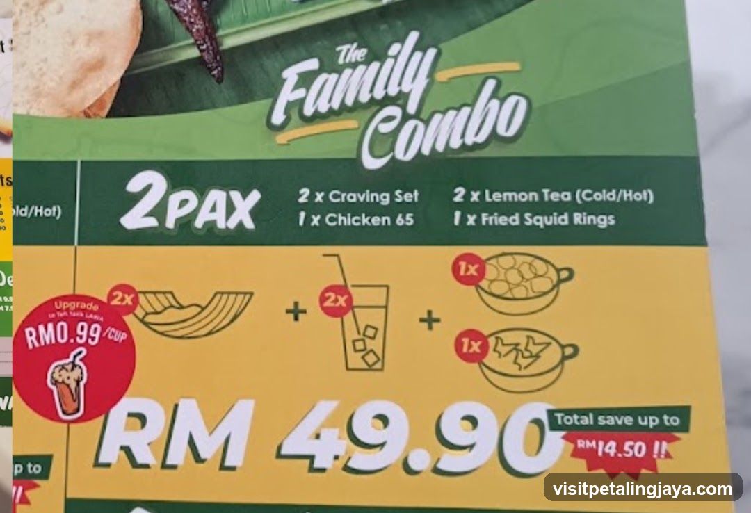 The Family Combo Menu