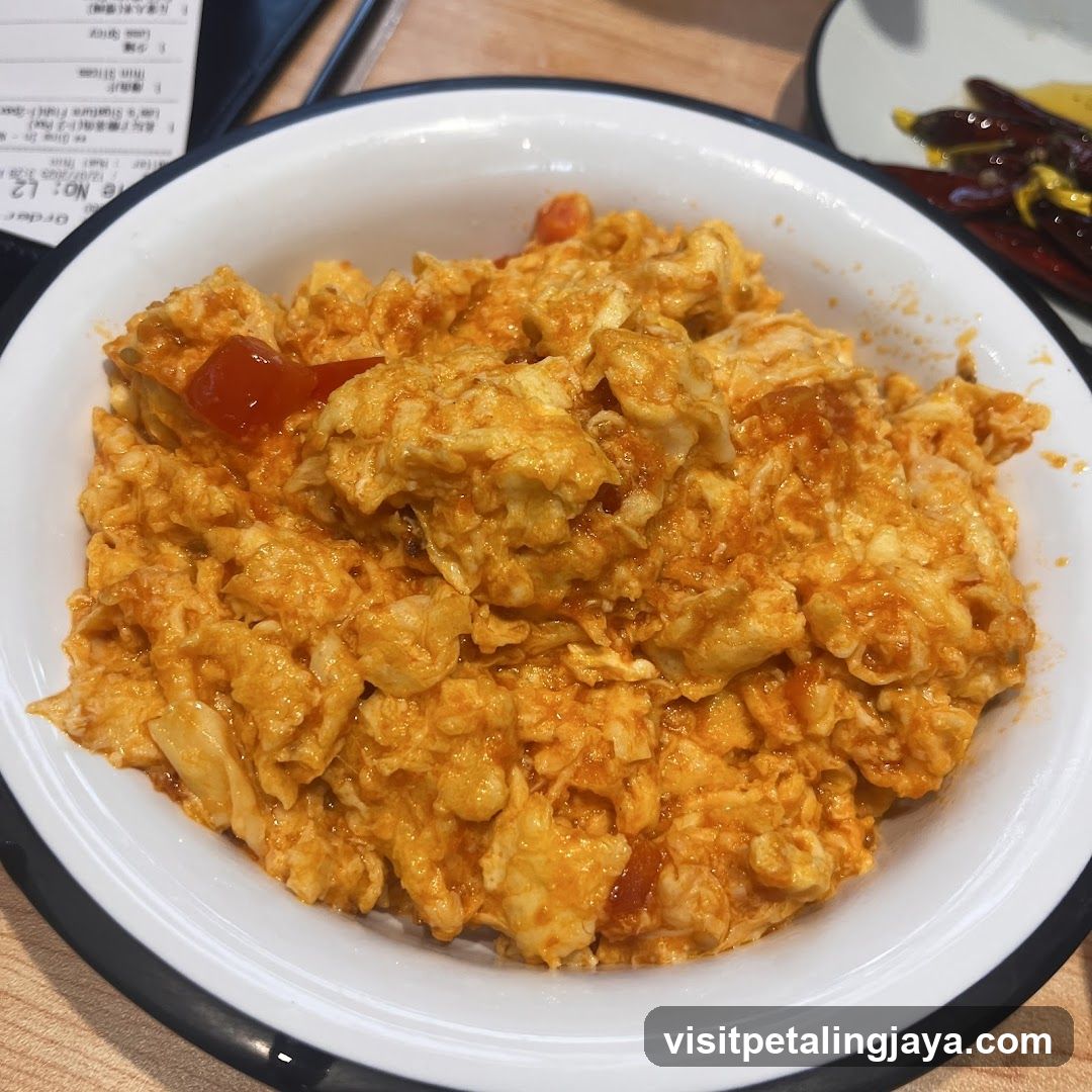 Spicy Scrambled Eggs Dish