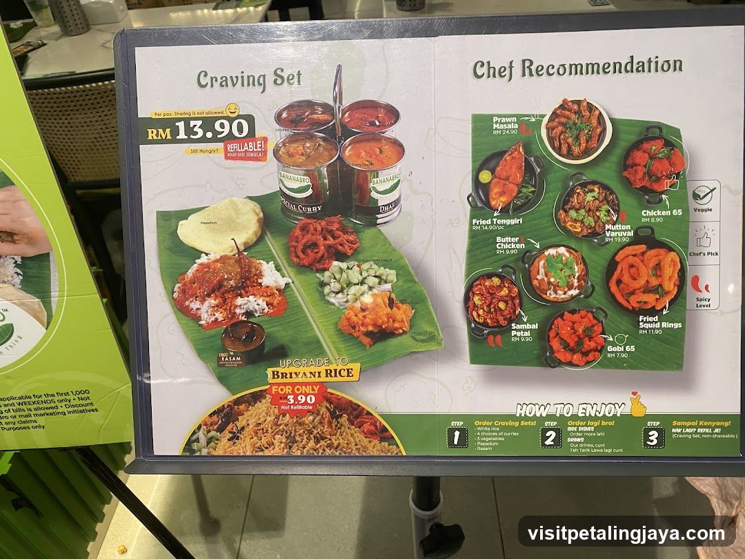 Craving Set & Chef Recommendation Menu Board